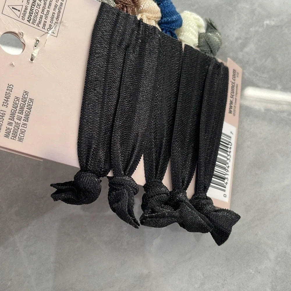 Scunci Elastics No Damage Knotted Hair Ties Ponytail Holders